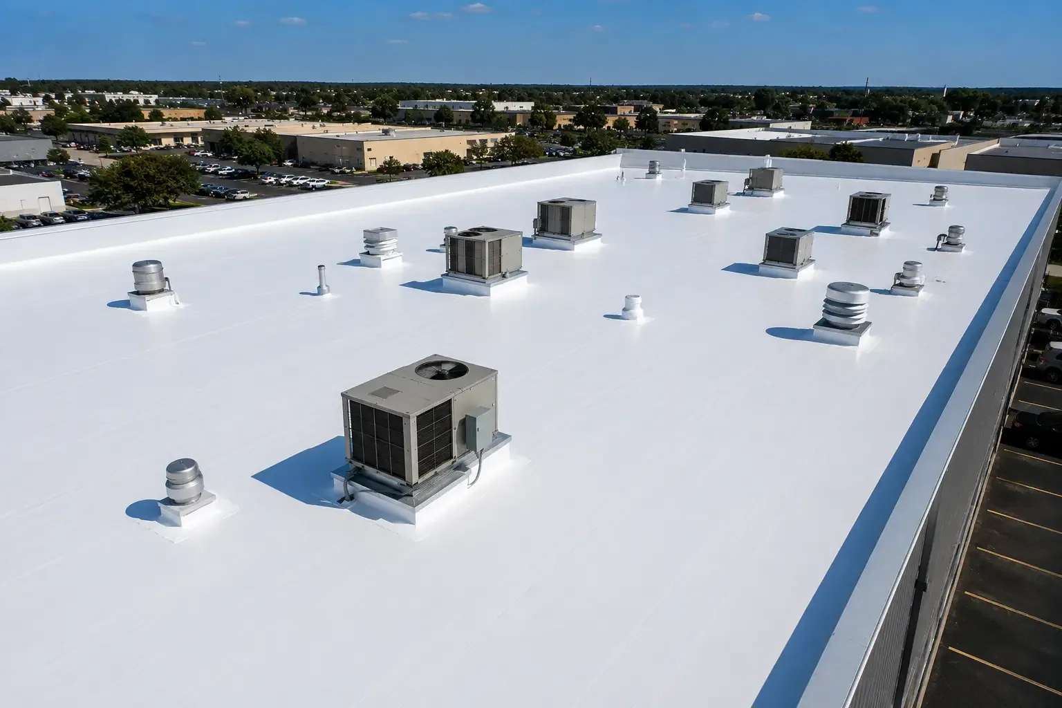 Commercial Roof Coating Restoration in College Station, TX